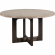 Cypher 55" Round Dining Table Top in Brushed Taupe Ceruse Finish Wood